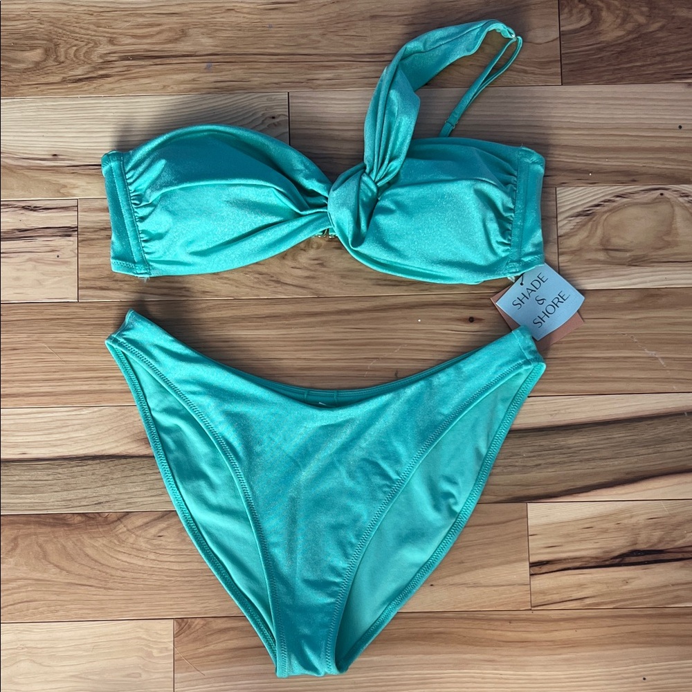 Shade & Shore Mint Sparkle Bikini